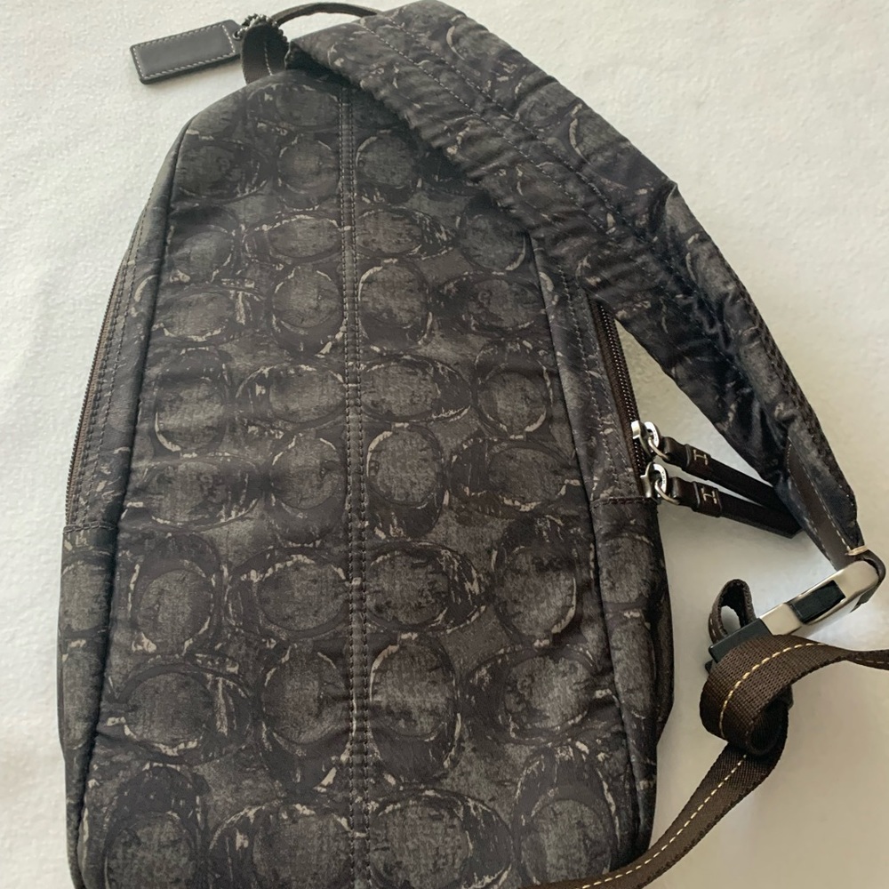 Coach one rope military green and brown bag - Picture 6 of 12
